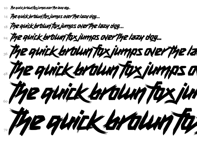 Death Knell font waterfall